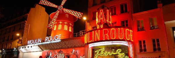 Paryż, Moulin Rouge, Francja, Kabaret