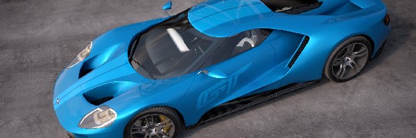 Niebieski, Ford GT