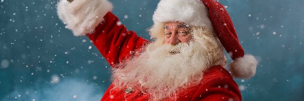 Śnieg, Padający, Mikołaj