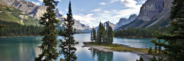 Las, Kanada, Jezioro, Góry