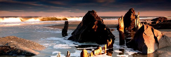 Kamienie, Plaża, Morze