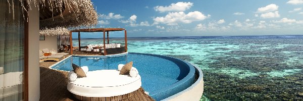 Basen, Malediwy, Morze, Hotel