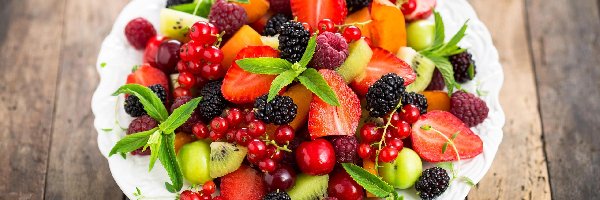 Deski, Owoce, Talerz