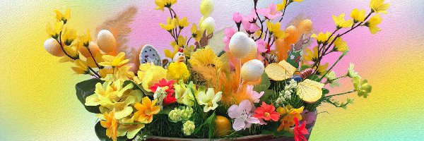 Kwiaty, Misa, Pisanki, Wielkanoc