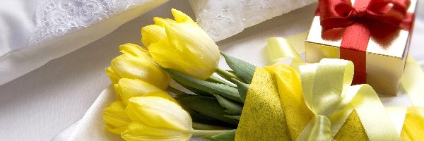 Tulipany, Pościel, Prezent, Żółte