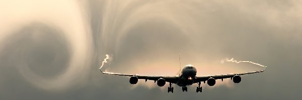 Powietrza, Turbulencje, Samolot