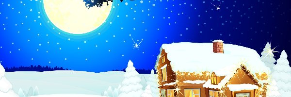 Sanie, Mikołaj, Domek