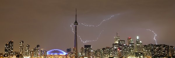 Ontario, Noc, Błyskawica, CN Tower