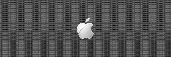 Logo, Siatka, Szara, Apple