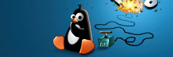 grafika, detonator, pingwin, Linux