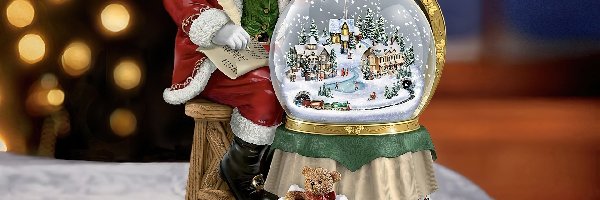 Mikołaj, Kula, Prezenty, Świąteczne, Dekoracja