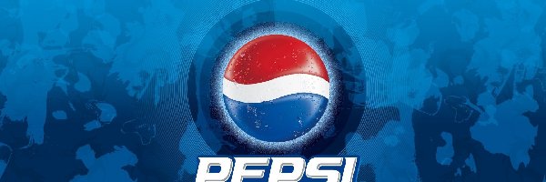 Pepsi, Tło, Niebieskie, Logo
