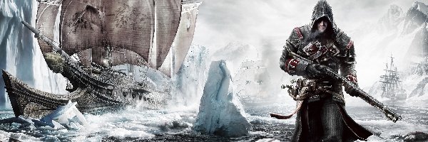 Shay Patrick Cormac, Góry lodowe, Okręt Morrigan, Assassins Creed Rogue