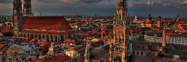 Miasta, Niemcy, Monachium, Panorama