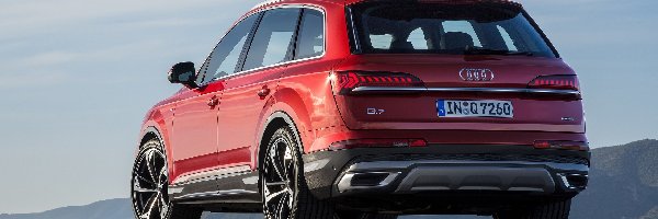 Tył, Audi Q7, Czerwone