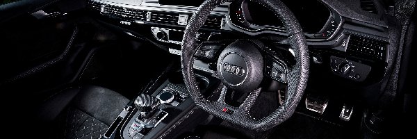 Audi RS5, Wnętrze, Sportback, Kierownica, Kokpit