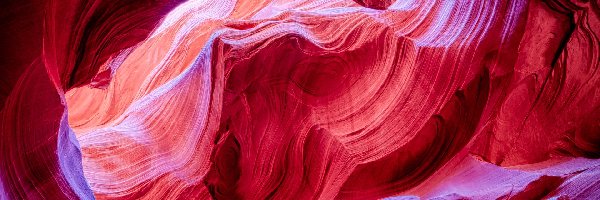 Czerwone, Kanion Antylopy, Skały, Stany Zjednoczone, Arizona