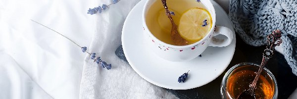 Herbata, Miód, Cytryna, Filiżanka