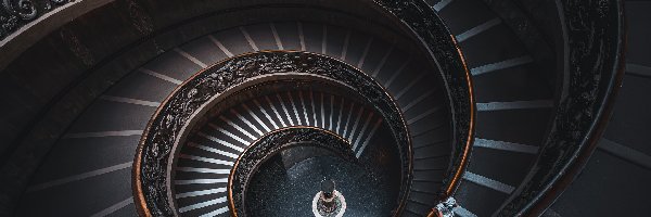 Muzeum Pio Clementine, Spirala, Bramante Staircase, Watykan, Schody, Kręte