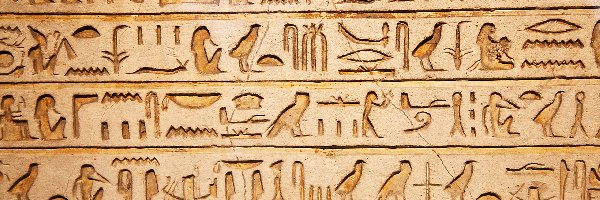 Hieroglify, Pismo, Egipskie