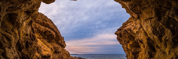Kalifornia, Leo Carillo Beach, Malibu, Stany Zjednoczone, Skały, Morze