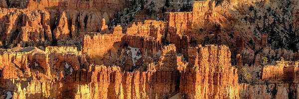 Stany Zjednoczone, Park Narodowy Bryce Canyon, Utah, Skały, Kanion