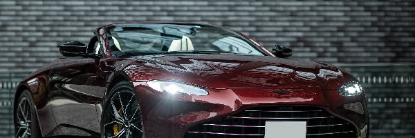 Cabrio, 2021, Wiśniowy, Aston Martin Vantage
