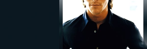 czarna koszula, Christian Bale
