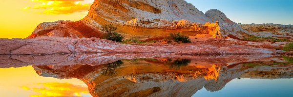 Stany Zjednoczone, Skała, Vermilion Cliffs National Monument, White Pocket, Formacje skalne, Arizona, Pomnik narodowy