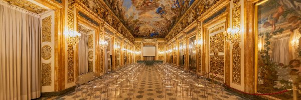 Wnętrze, Pałac, Medyceuszy, Florencja, Włochy, Komnata, Medici Riccardi
