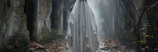 Duch, Grafika AI, Kostium, Halloween