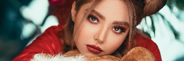 Twarz, Włosy, Upięte, Dziewczyna