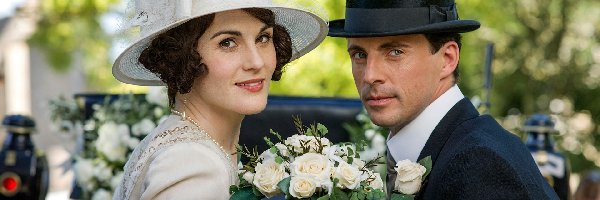 Aktor, Aktorka, Michelle Dockery, Matthew Goode, Downton Abbey, Serial