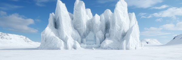 Śnieg, Góry lodowe, Zima