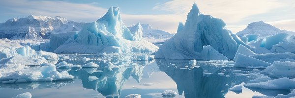 Niebo, Morze, Góry lodowe