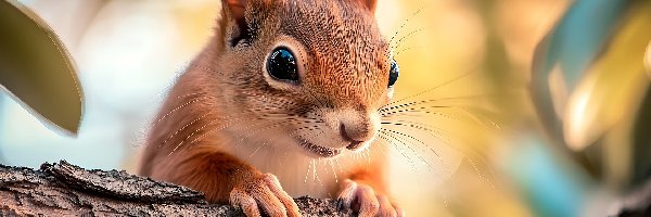 Łapki, Drzewa, Konar, Wiewiórka