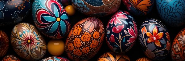 Pisanki, AI, Kolorowe, Wielkanoc