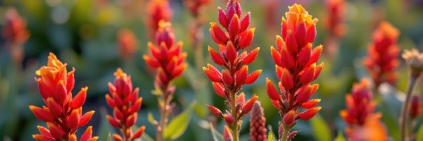 Zbliżenie, Kwiaty, Czerwone