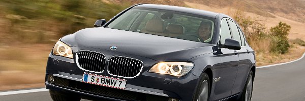 BMW seria 7 F01, Granatowe, Przód