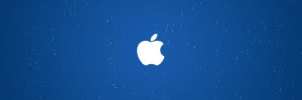 Logo, Tło, Niebieskie, Apple