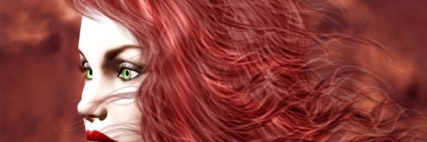 Włosy, Czerwone, Kobieta