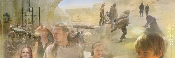 Jake Lloyd, pustynia, ludzie, Star Wars