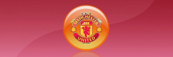 Logo, Różowy, Czerwony, Manchester United