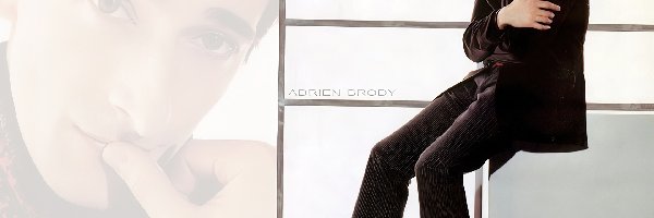 buty, czarne, Adrien Brody