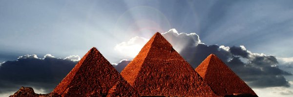 Słońce, Chmury, Piramidy
