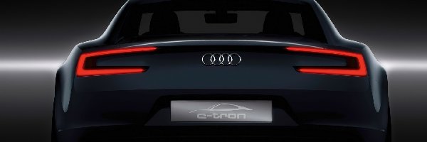 Audi e-Tron, Neonowe, Lampy, Concept