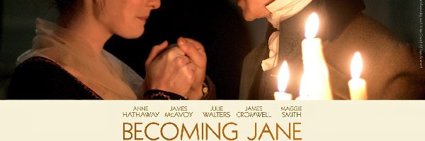 Anne Hathaway, świeczki, James McAvoy, Becoming Jane