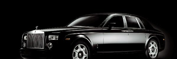 Elegancki, Rolls-Royce Phantom, Czarny