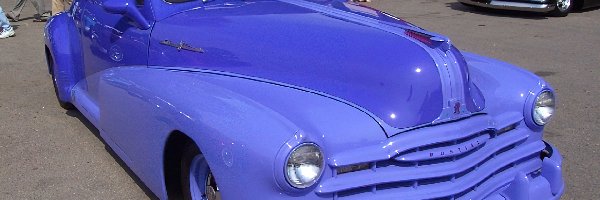 niebieski kolor, Samochody Zabytkowe, Pontiac