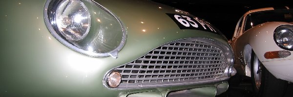przód, światła, Aston Martin